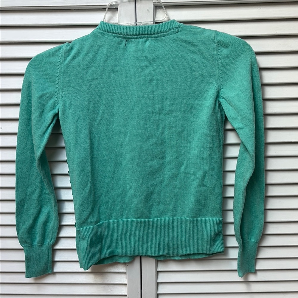 Gap kids teal Sequin Cardigan Sweater - Picture 5 of 5